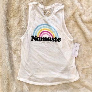 Spiritual Gangster Namaste Rainbow Tank - XS